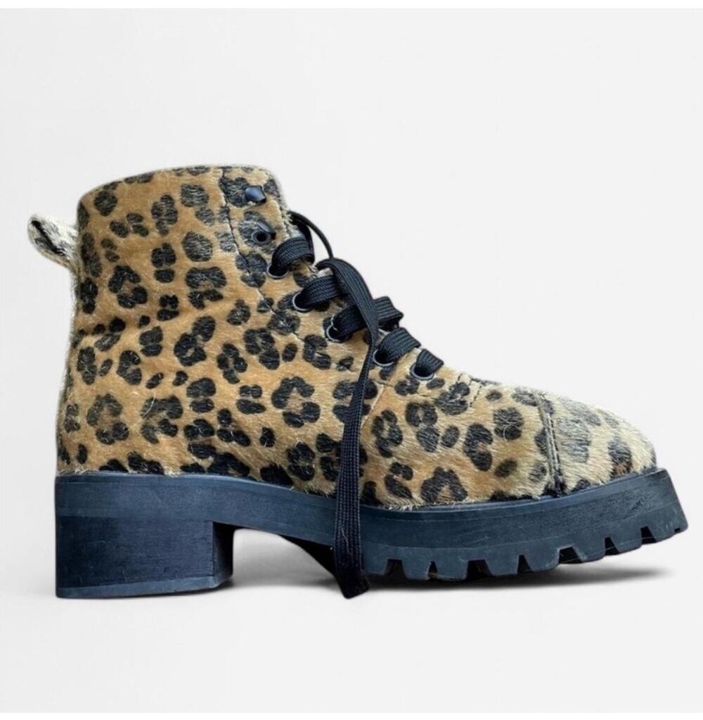 Dolls Kill current mood leopard boots furry